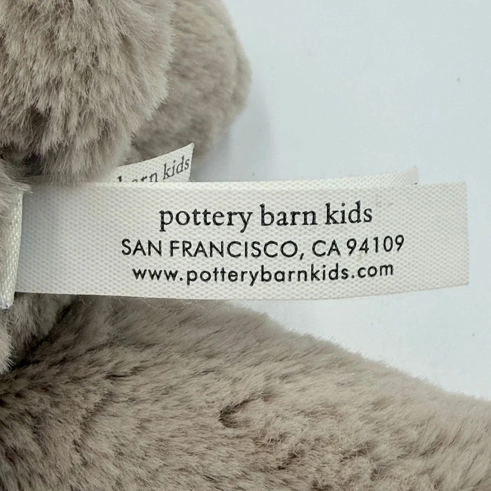 PBK Pottery Barn Kids Plush Bunny Rabbit Taupe Pink Stuffed Animal 10 in 2014